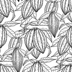 Cocoa Branch Pattern vector image