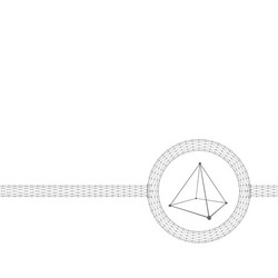 mesh polygonal background scope of lines and dots vector image