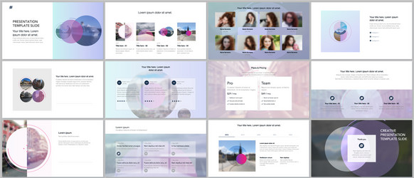 presentation design templates multipurpose vector image