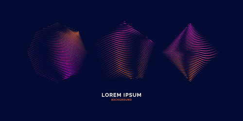 abstract background with dynamic waves vector image
