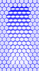 blue hexagon texture hexagonal grid repeat vector image