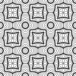 Retro Monochrome Seamless Pattern vector image