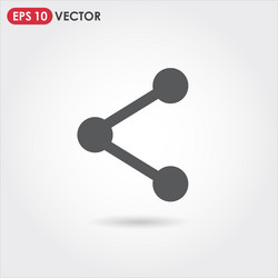 Share ui web button icon vector