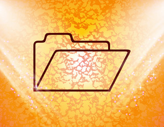 document folder icon symbol flat modern web design vector image