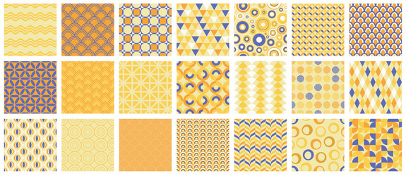 collection of seamless colorful patterns vector image