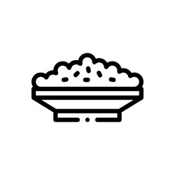 colcannon icon thin linear style design isolated vector image
