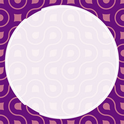 round frame on background of abstract geometric vector image