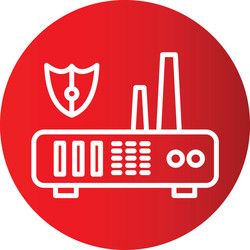 server icon in creative design with elements vector image