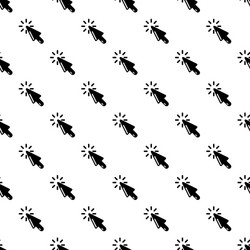 cursor click icon simple black style vector image