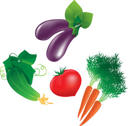 Assorted Vegetables Royalty Free Vector Image - VectorStock