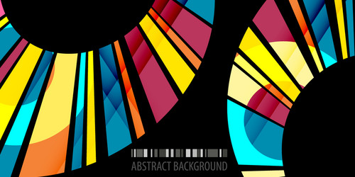 geometric colorful abstract background vector image