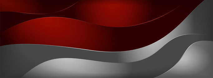 red and white with dynamic shape minimalism vector image