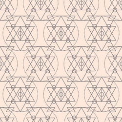 sacred geometry shapes seamless pattern vector image