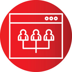 web icon in creative design with elements vector image