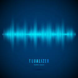 Abstract Music Wave Equalizer vector image