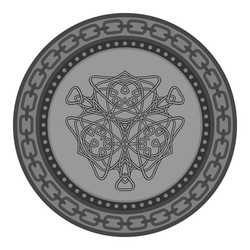 celtic pattern isolated on white background vector image