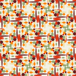 pattern abstraction of colored ovals vector image