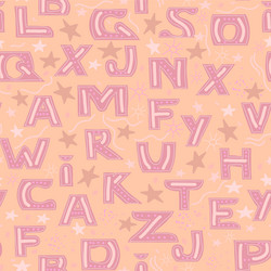 seamless pattern with alphabet vector image