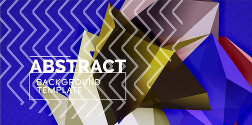 triangular low poly background design vector image