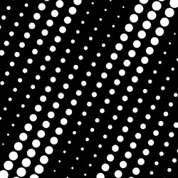 white large halftone dots in diagonal speed lines vector