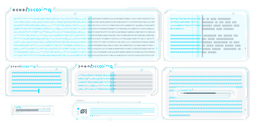 infographic text elements for sci-fi vector image