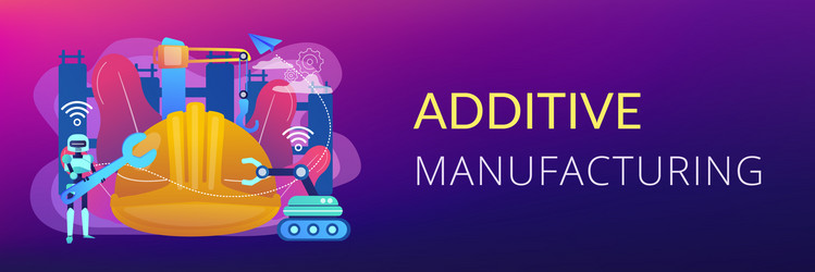 robotics construction concept banner header vector image