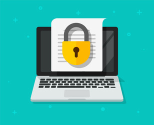 Secure File Access Icon vector image