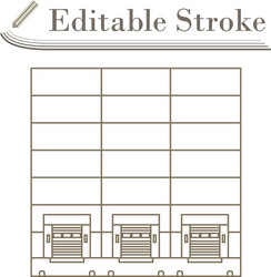 warehouse logistic concept icon vector image