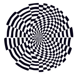 psychedelic checkerboard pattern vector image