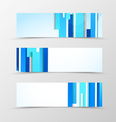 set of header banner digital design vector image