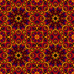 colorful decorative card with mandala of swirling vector