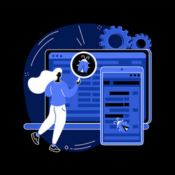 cross-platform testing abstract concept vector image