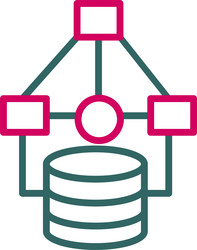 data modelling icon design vector image