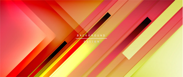 dynamic lines on fluid color gradient trendy vector image