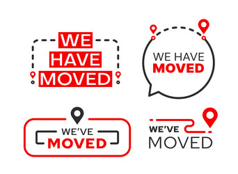 Move Icons - Location Change vector image