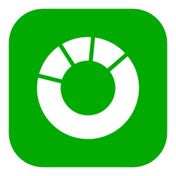 pie chart and app icon vector image