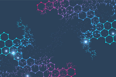 science network pattern connecting lines and dots vector image