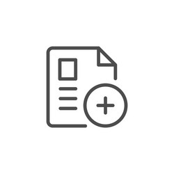 add document line icon vector