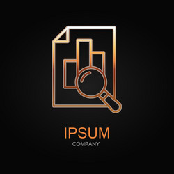 data analysis icon design logo element vector image
