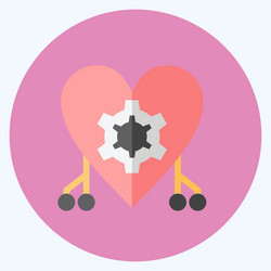 icon cybernetics suitable for data analytics vector image