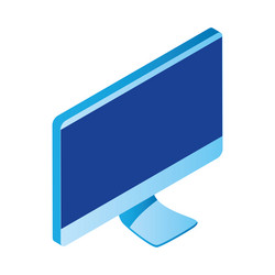 isometric computer icon vector image