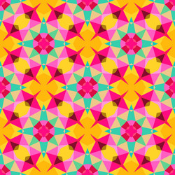 multicolor geometric pattern in bright color vector image