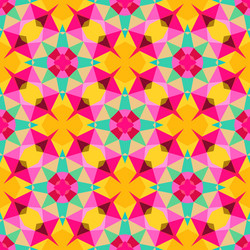 multicolor geometric pattern in bright color vector