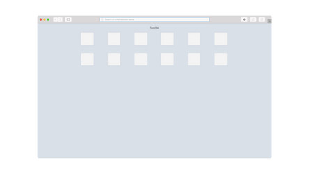 safari browser interface clean colorful flat vector image