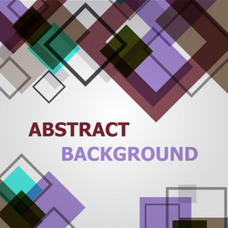square geometric pattern design background vector image