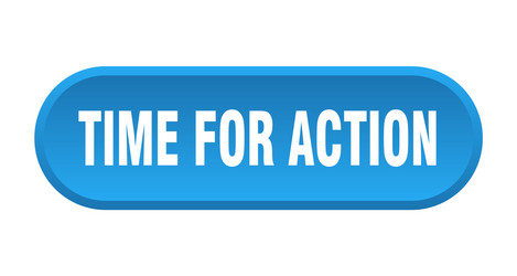 time for action button rounded vector image