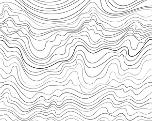 Elegant Wavy Line Pattern vector image