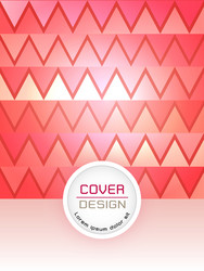 red abstract cover design template vector