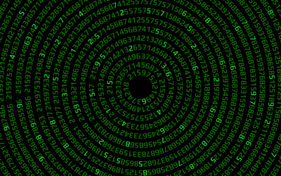 abstract technology background with binary vector image