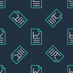 line document with graph chart icon isolated vector image